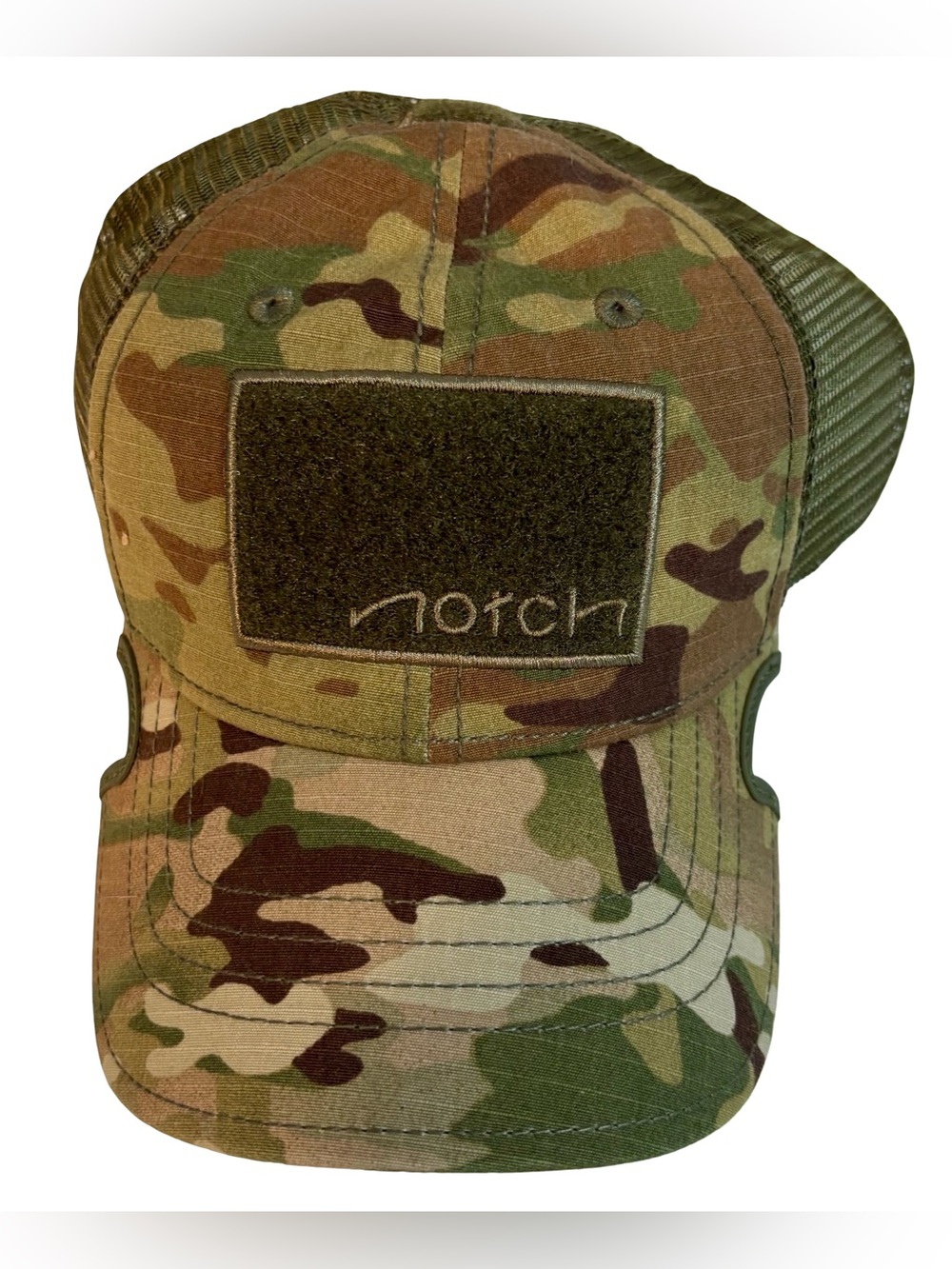 New Notch Gear tactile operator Camo Trucker Hat standard notch
